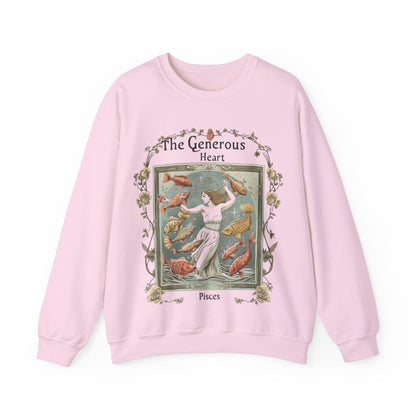 Sweatshirt S / Light Pink Generous Heart Soft Pisces Sweater