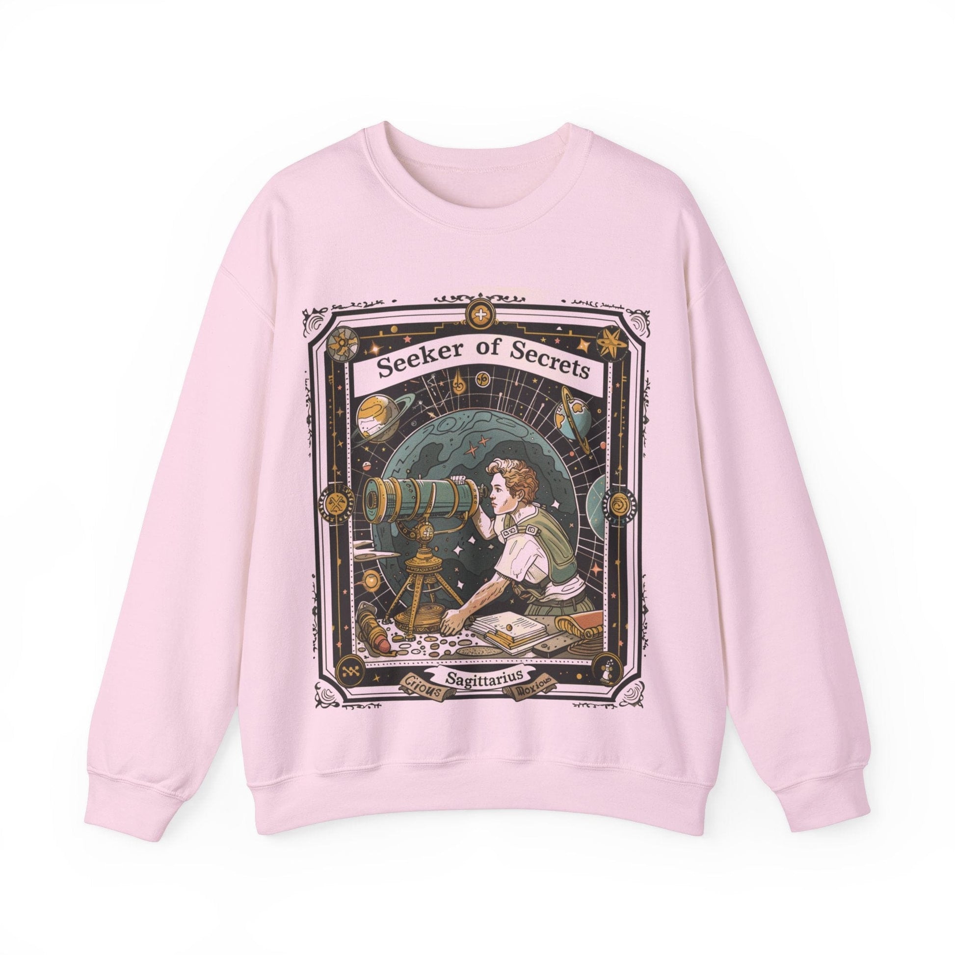 Sweatshirt S / Light Pink Seeker of Secrets Soft Sagittarius Sweater