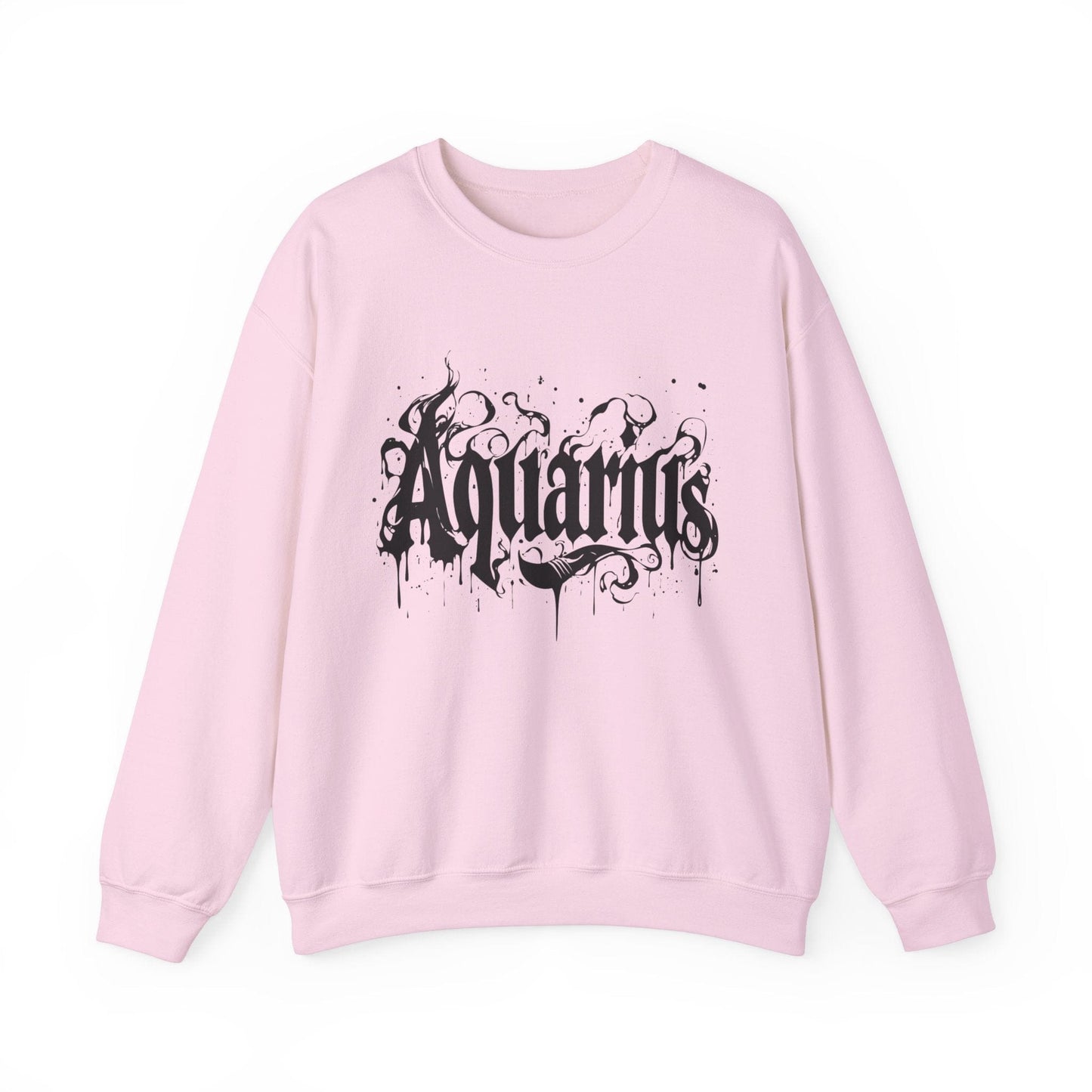 Sweatshirt S / Light Pink Stellar Flow Aquarius Sweater: Embrace the Cosmic Wave
