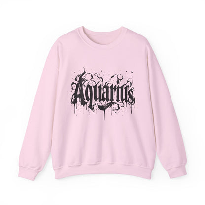 Sweatshirt S / Light Pink Stellar Flow Aquarius Sweater: Embrace the Cosmic Wave