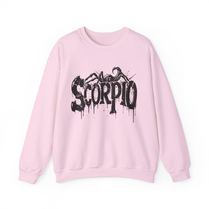 Sweatshirt S / Light Pink Sting of Mystery Scorpio Sweater: Embrace the Darkness