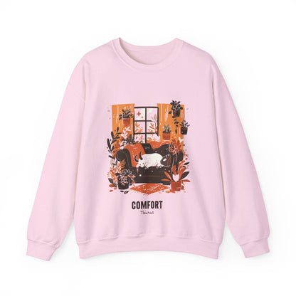 Sweatshirt S / Light Pink Taurus Zodiac Comfort: Astro Seeker Sweater