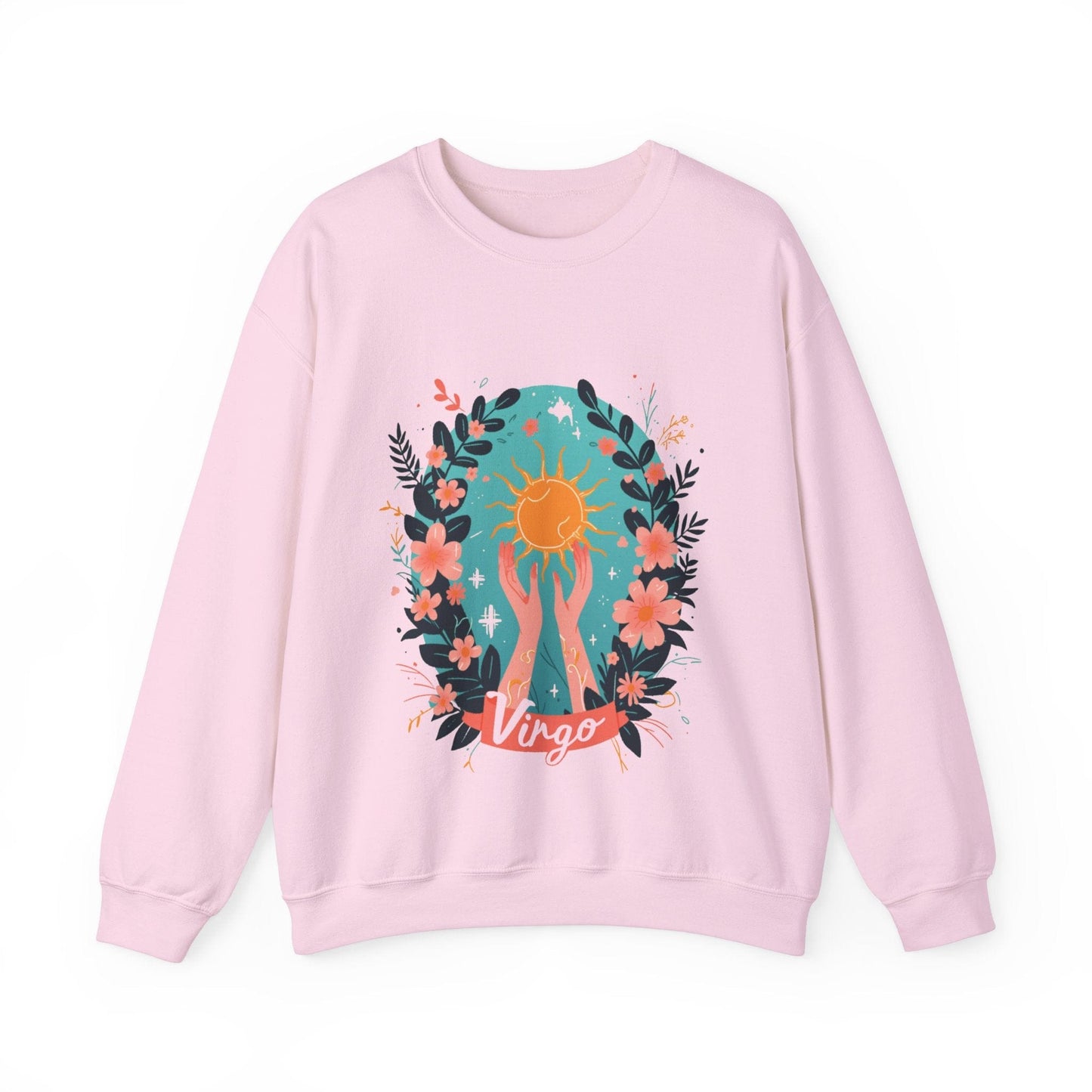 Sweatshirt S / Light Pink Virgo Vitality Sweater: Nurturing Warmth