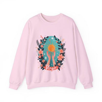 Sweatshirt S / Light Pink Virgo Vitality Sweater: Nurturing Warmth