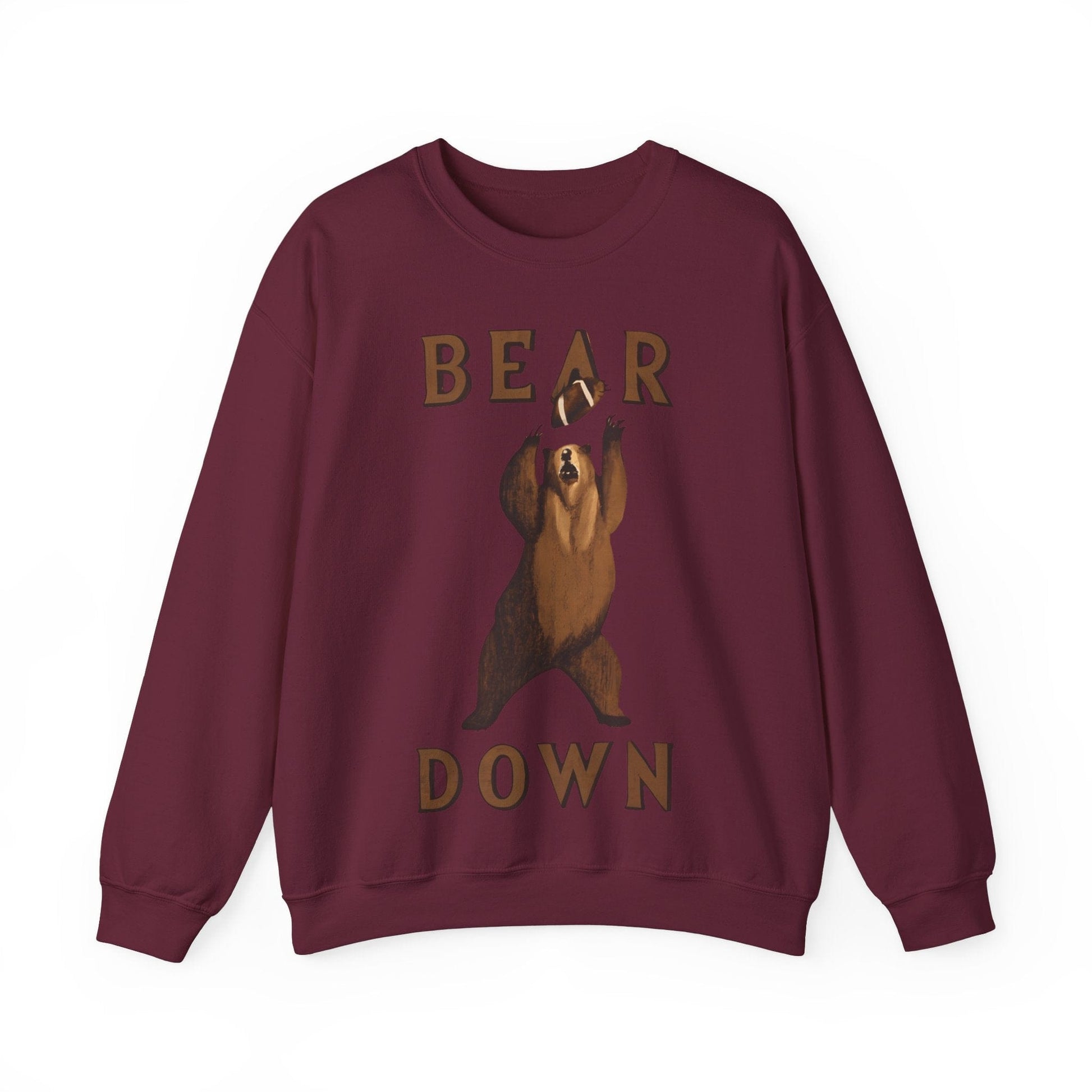 Sweatshirt S / Maroon Bear Down Vintage Sweatshirt