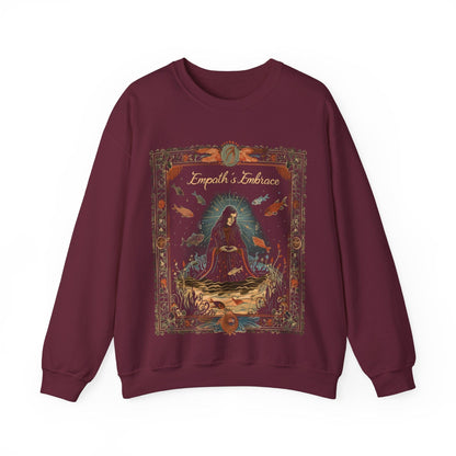 Sweatshirt S / Maroon Empaths Embrace Soft Pisces Sweater