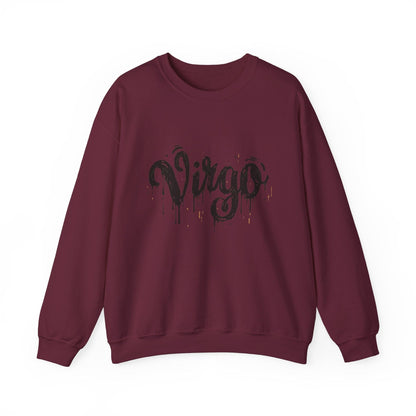 Sweatshirt S / Maroon "Inkwell Virtue" Virgo Sweater: The Art of Perfection