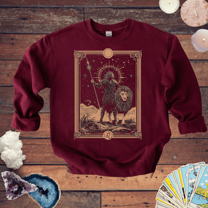 Sweatshirt S / Maroon Leo Bravery Sweatshirt