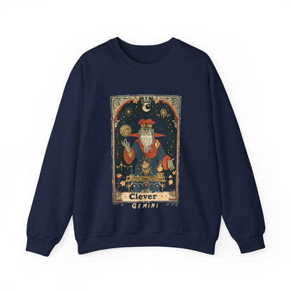 Sweatshirt S / Navy Clever Gemini Sweater