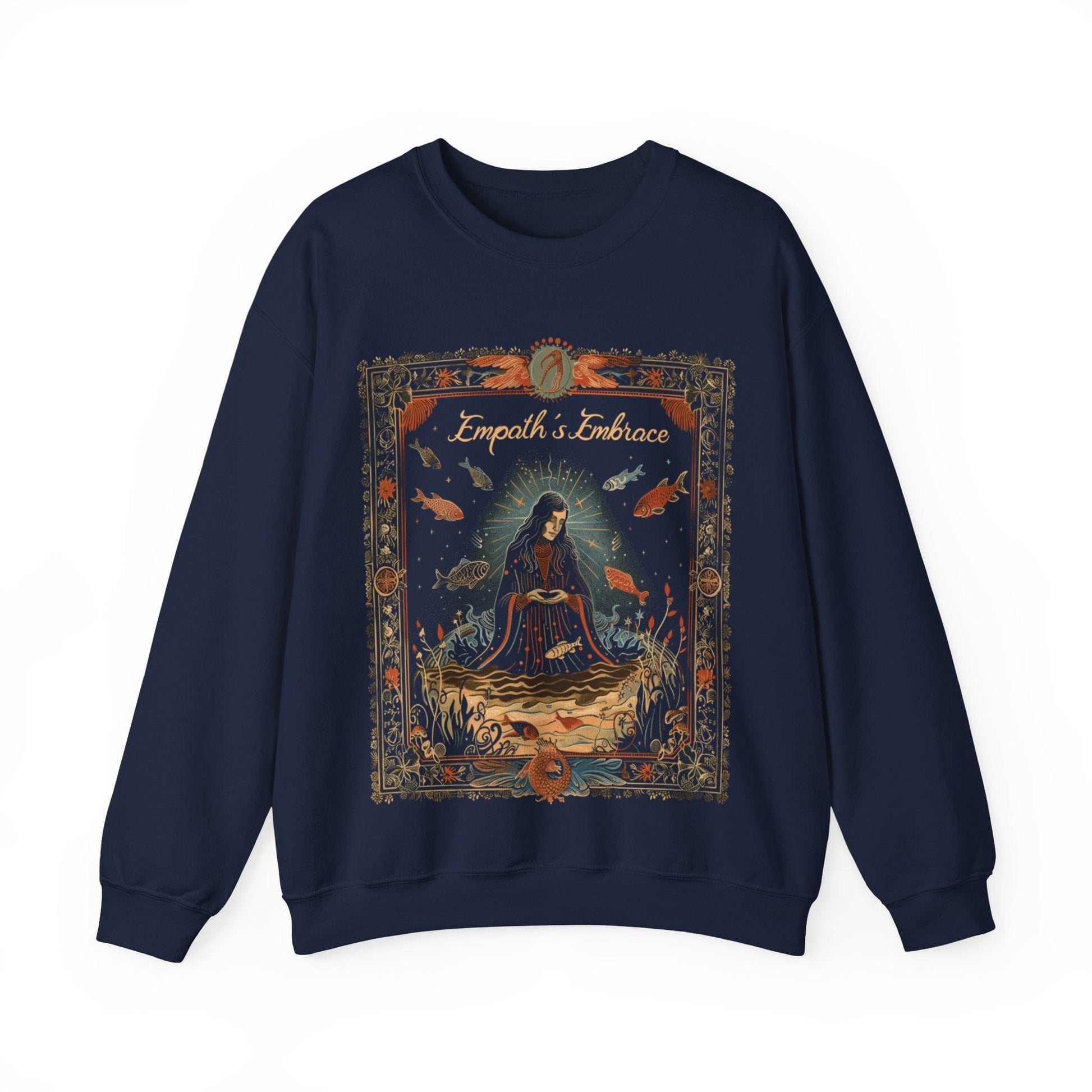 Sweatshirt S / Navy Empaths Embrace Soft Pisces Sweater