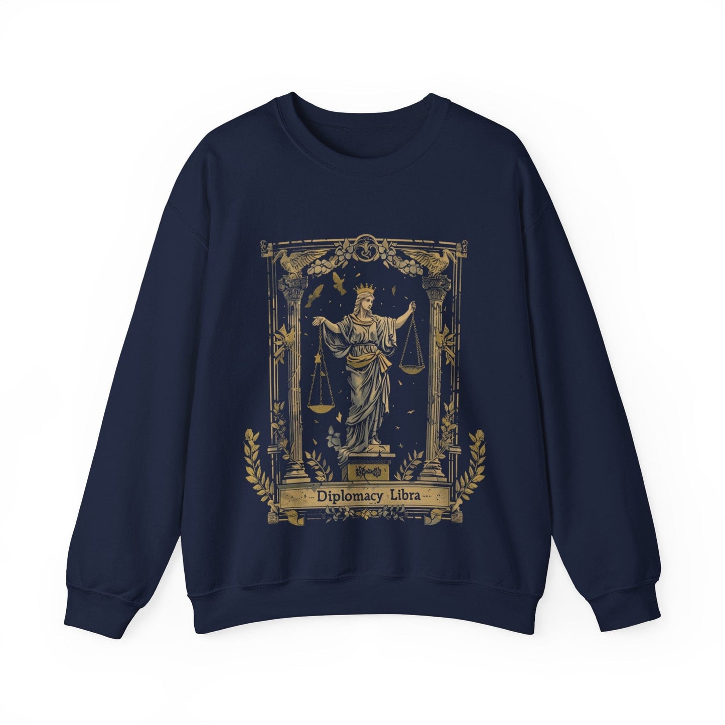Sweatshirt S / Navy Graceful Negotiator Libra Diplomacy Sweater: Serene Style