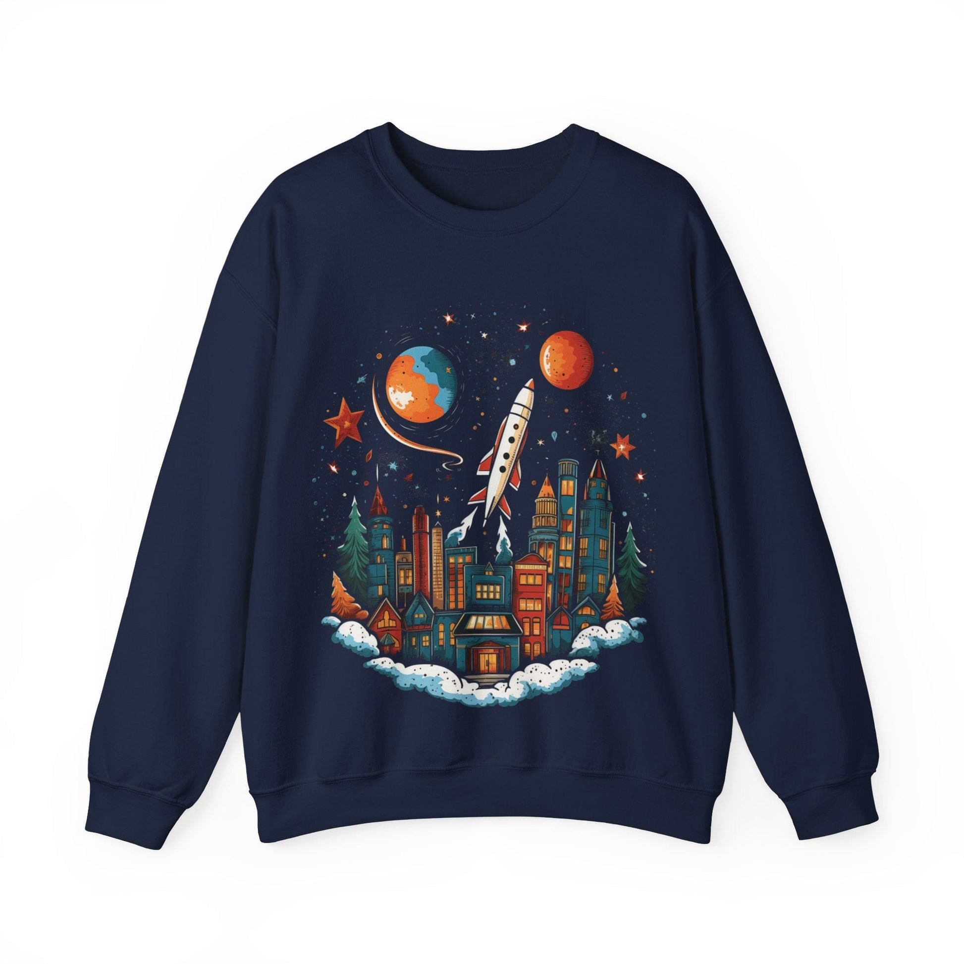 Sweatshirt S / Navy Holiday Rocket Launch Sweater