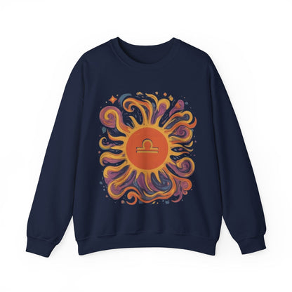 Sweatshirt S / Navy Libra Solar Balance Soft Sweater: Equilibrium in Style