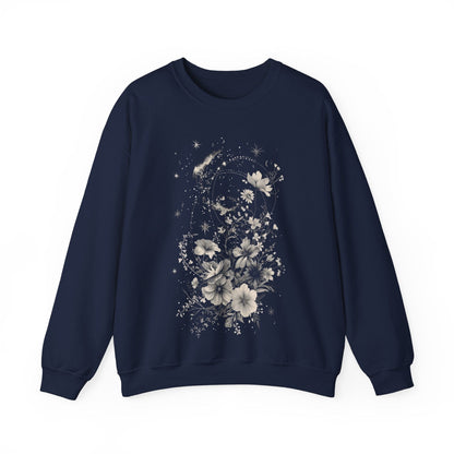 Sweatshirt S / Navy Lunar Blossom Sweater