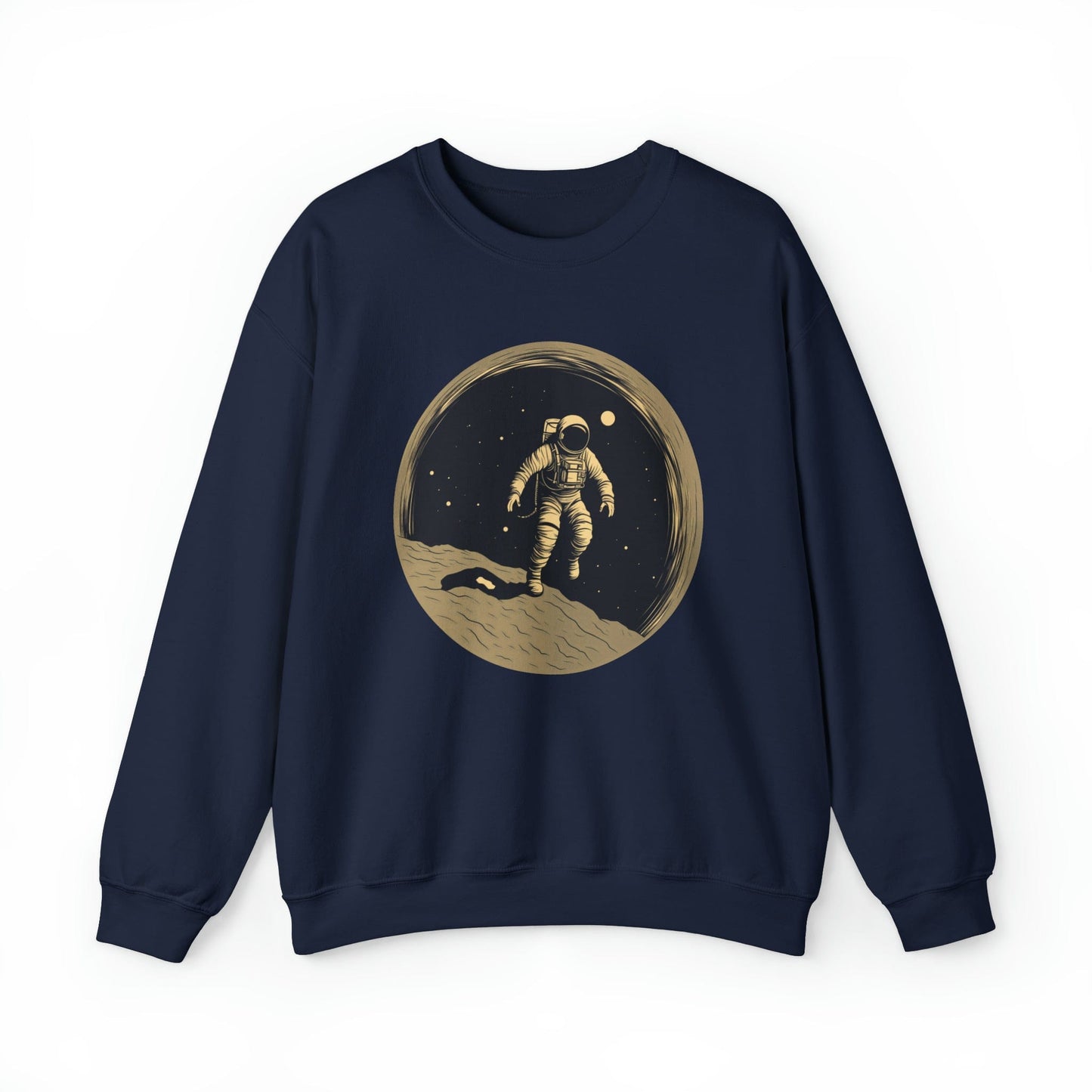 Sweatshirt S / Navy Lunar Moon Explorer Crewneck Sweatshirt