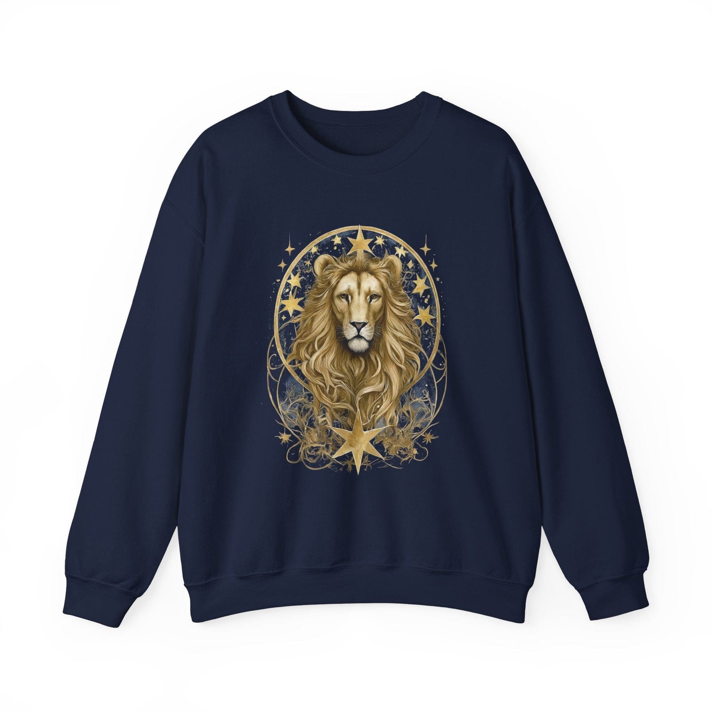 Sweatshirt S / Navy Majestic Leo Soft Crewneck Sweatshirt