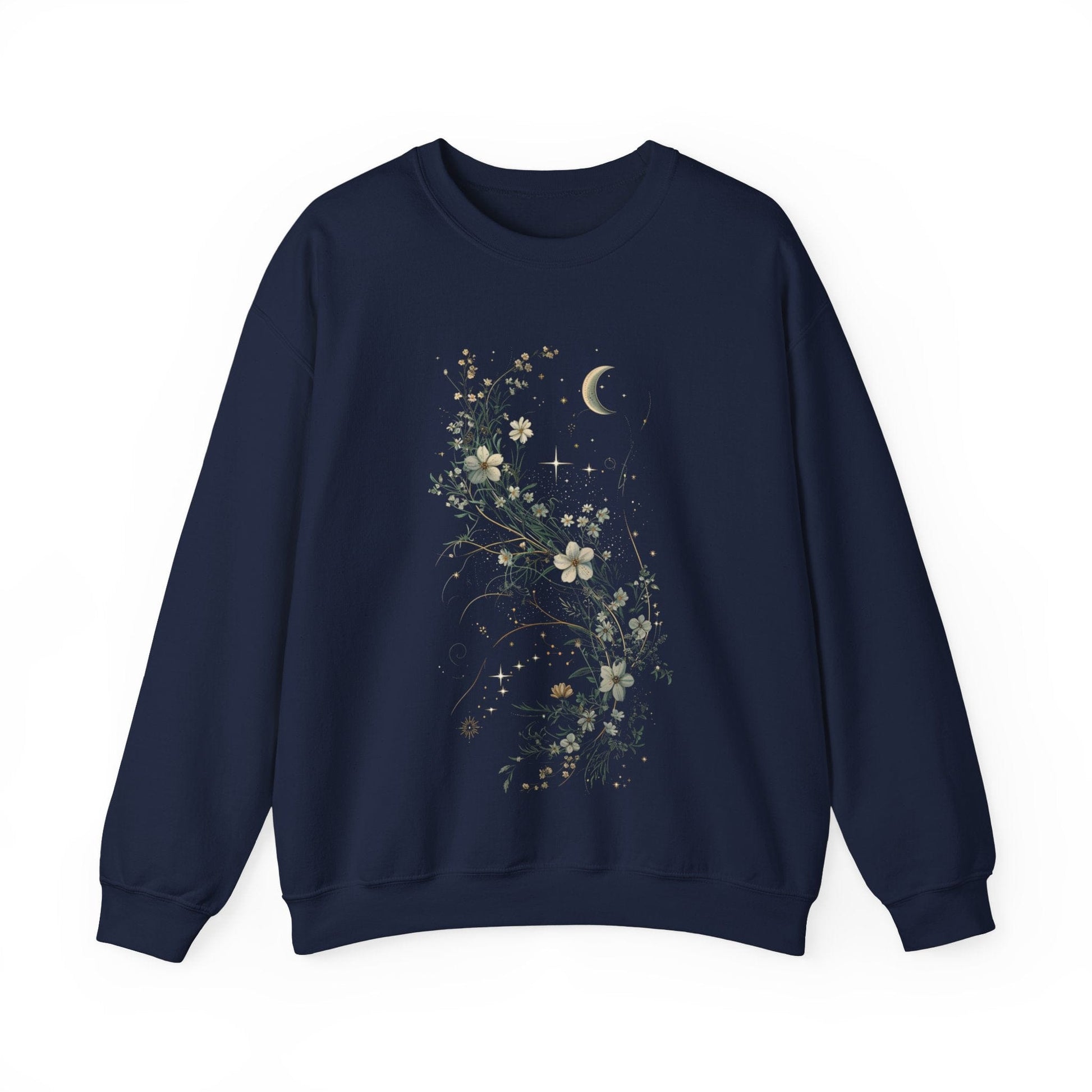 Sweatshirt S / Navy Moonlit Petals Sweater