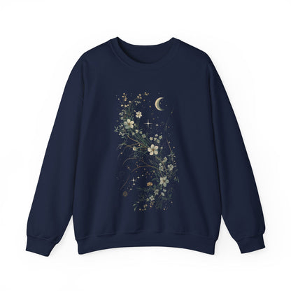 Sweatshirt S / Navy Moonlit Petals Sweater