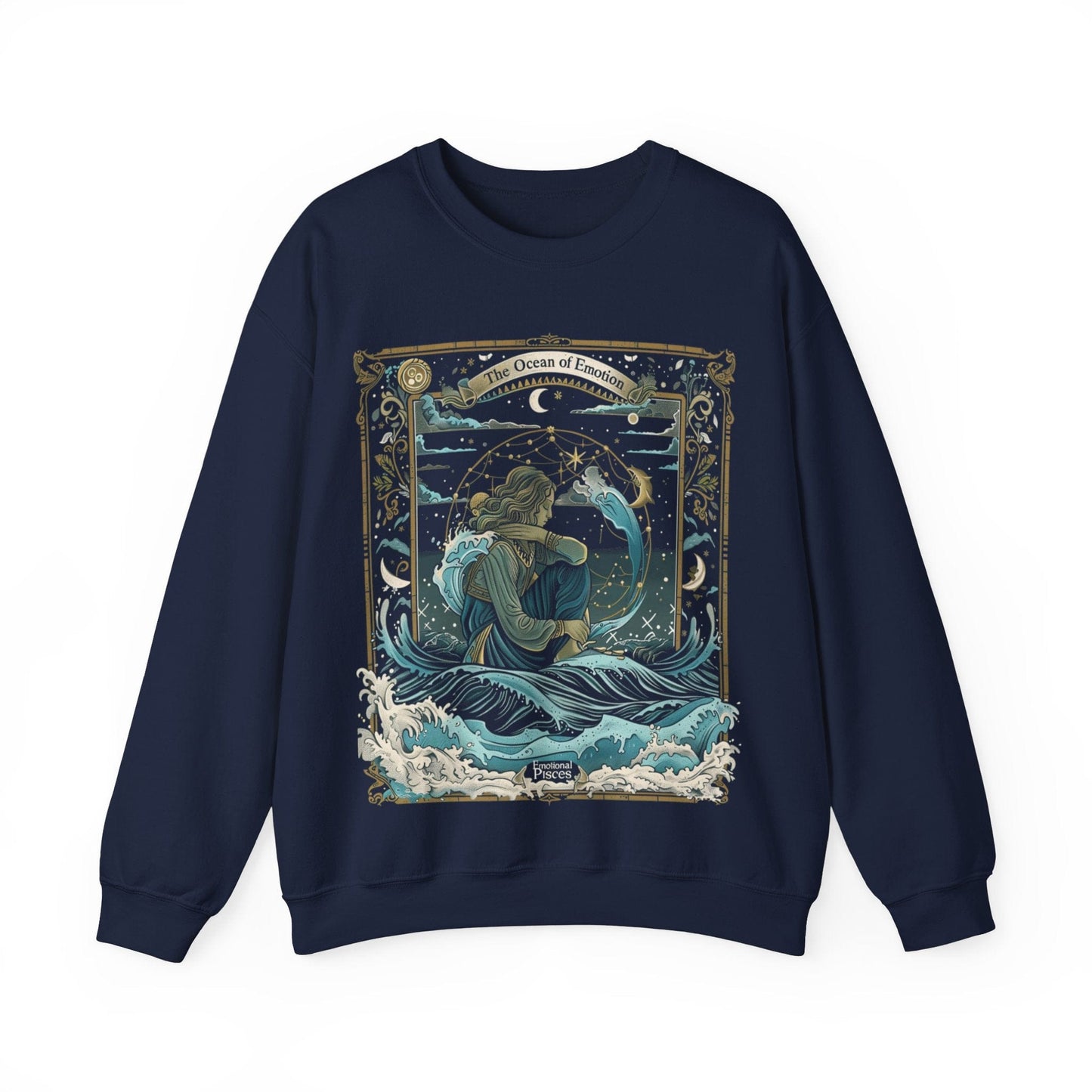 Sweatshirt S / Navy Ocean of Emotion Soft Pisces Sweater