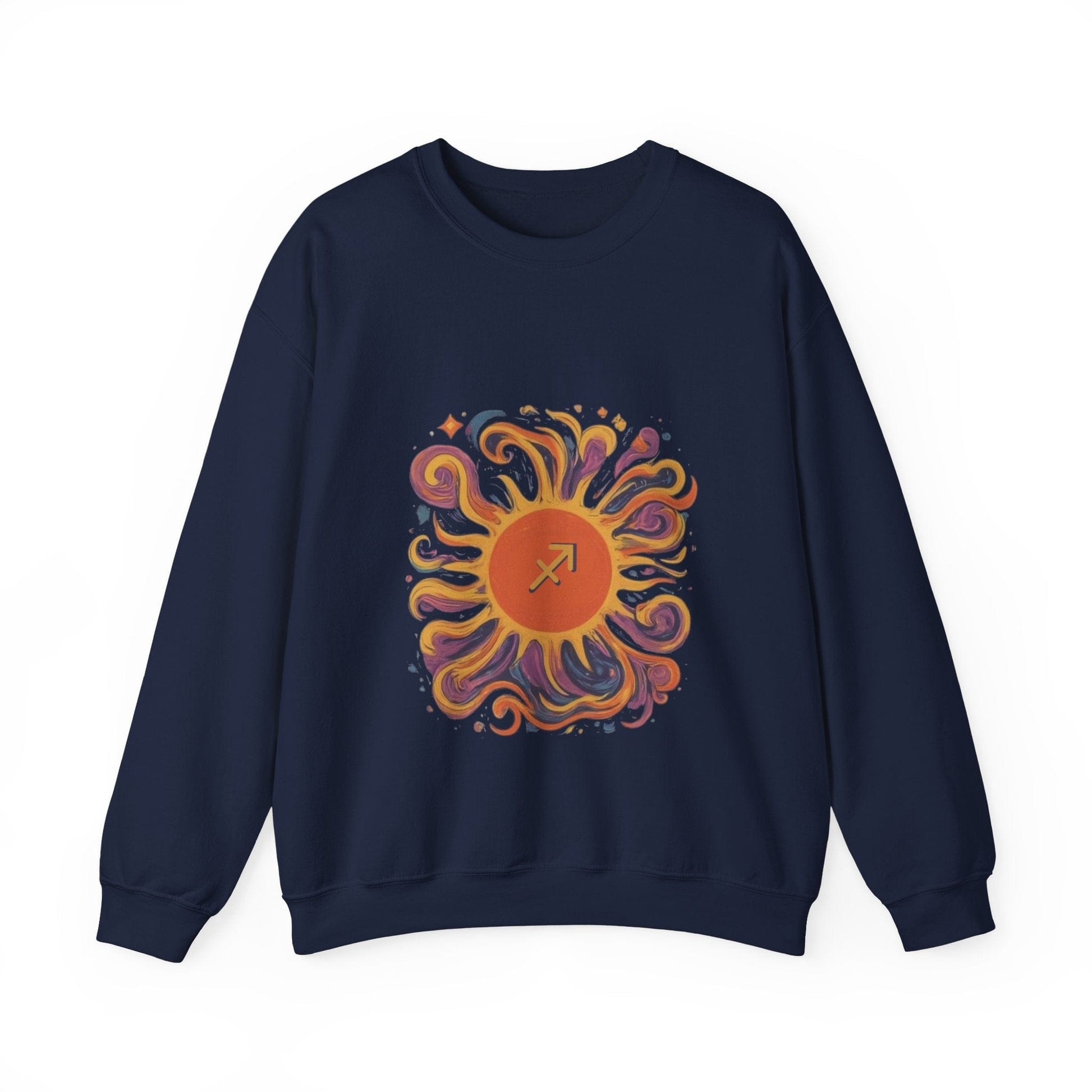 Sweatshirt S / Navy Sagittarius Solar Quest Soft Sweater: Adventure in Comfort