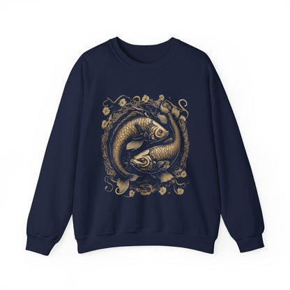 Sweatshirt S / Navy Samurai Armor Pisces Soft Sweater