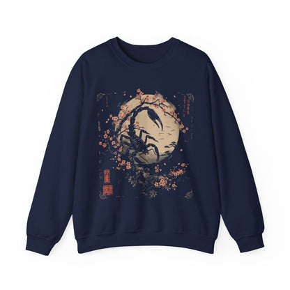Sweatshirt S / Navy Scorpio's Night Sky Extra Soft Sweater: Japanese Art in Premium Cotton Blend