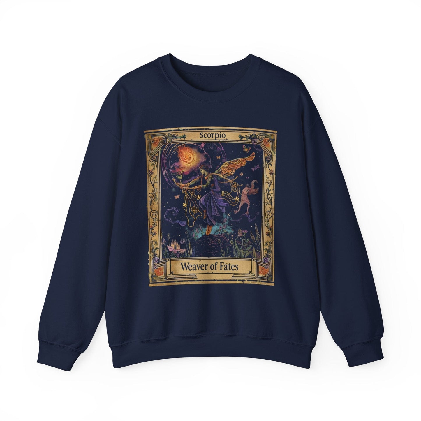 Sweatshirt S / Navy Scorpio The Weaver of Fates Extra Soft Sweater