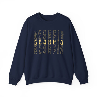 Sweatshirt S / Navy Scorpio Zodiac Essence Extra Soft Sweater: Minimalism for the Enigmatic