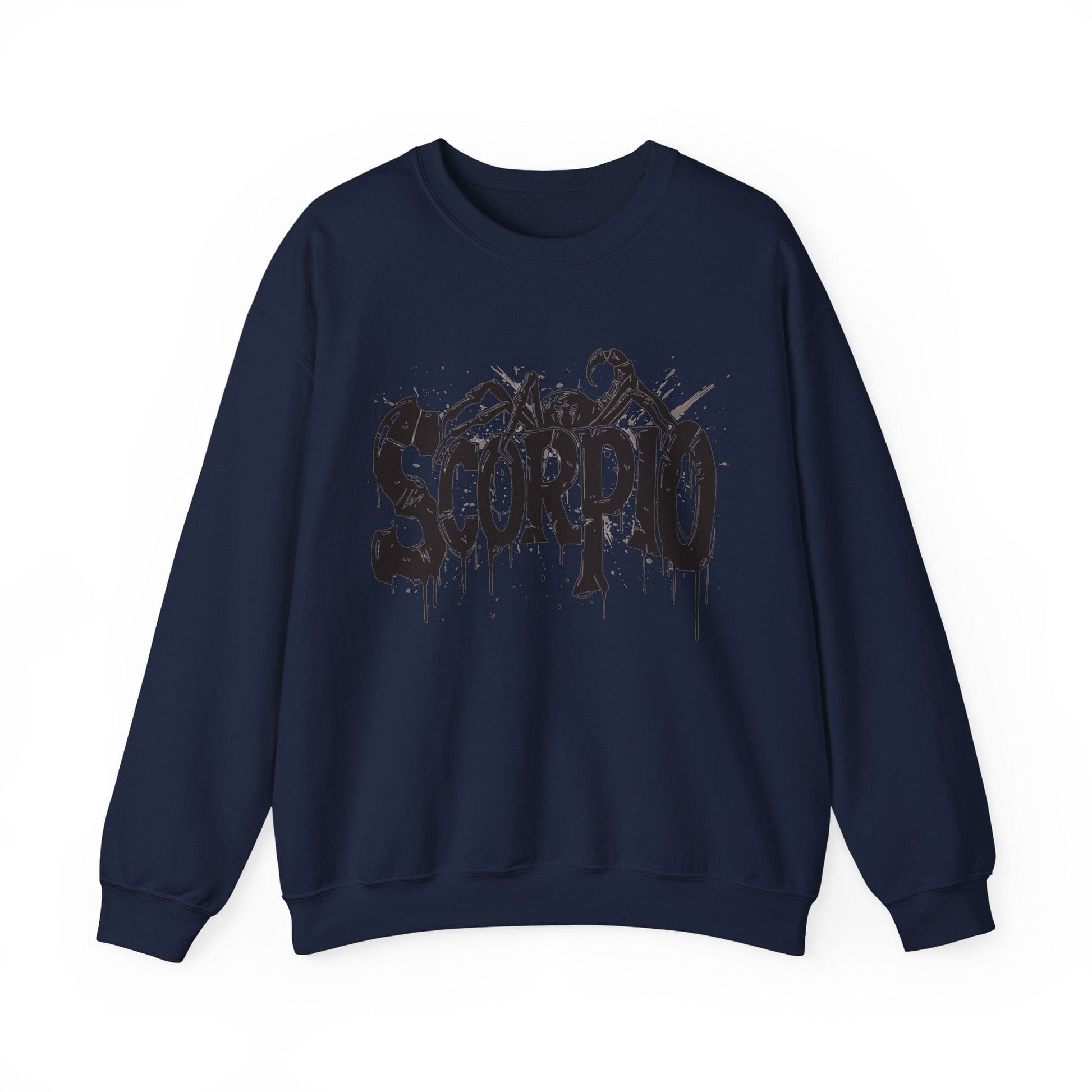 Sweatshirt S / Navy Sting of Mystery Scorpio Sweater: Embrace the Darkness