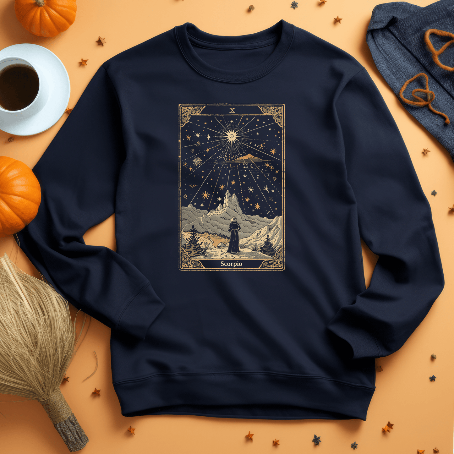 Sweatshirt S / Navy The Ambitious Visionary Scorpio Extra Soft Sweater