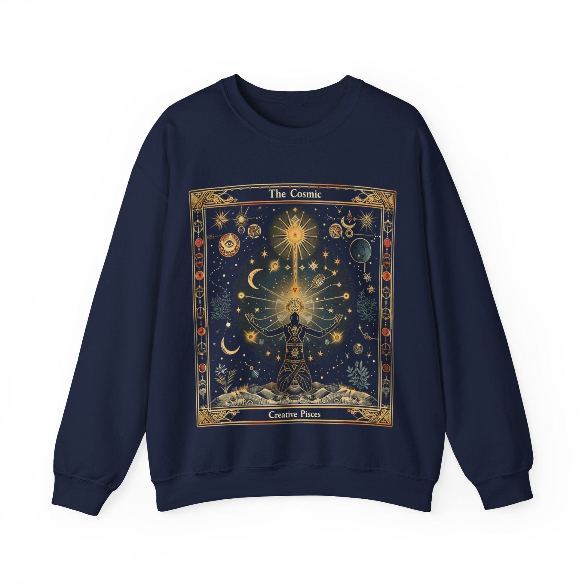 Sweatshirt S / Navy The Cosmic Creative Soft Pisces Sweater