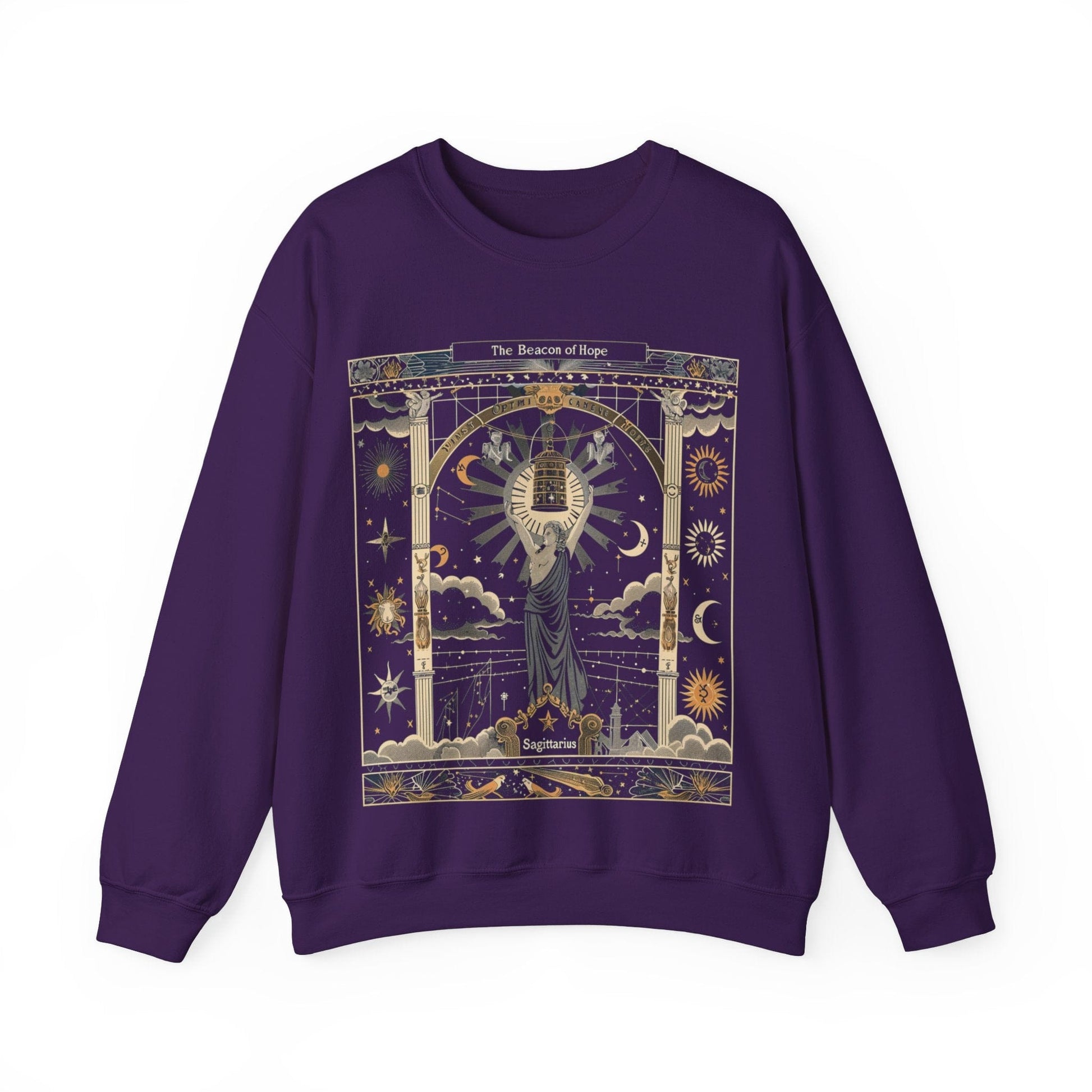 Sweatshirt S / Purple Beacon of Hope Soft Sagittarius Sweater