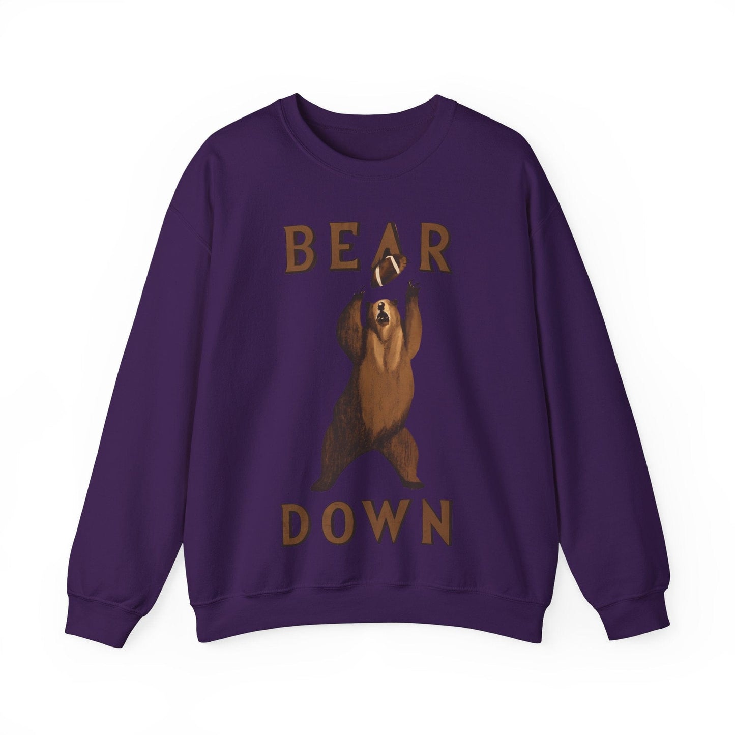 Sweatshirt S / Purple Bear Down Vintage Sweatshirt
