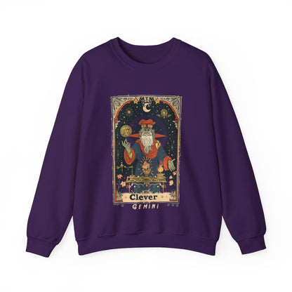 Sweatshirt S / Purple Clever Gemini Sweater