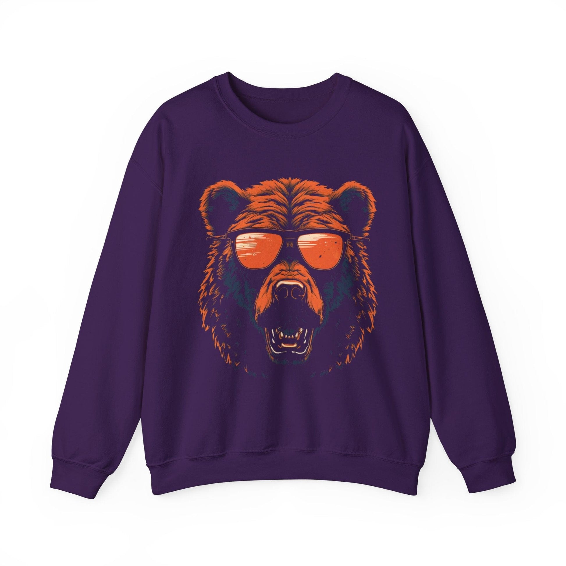 Sweatshirt S / Purple Cool Bear Vintage Sweatshirt