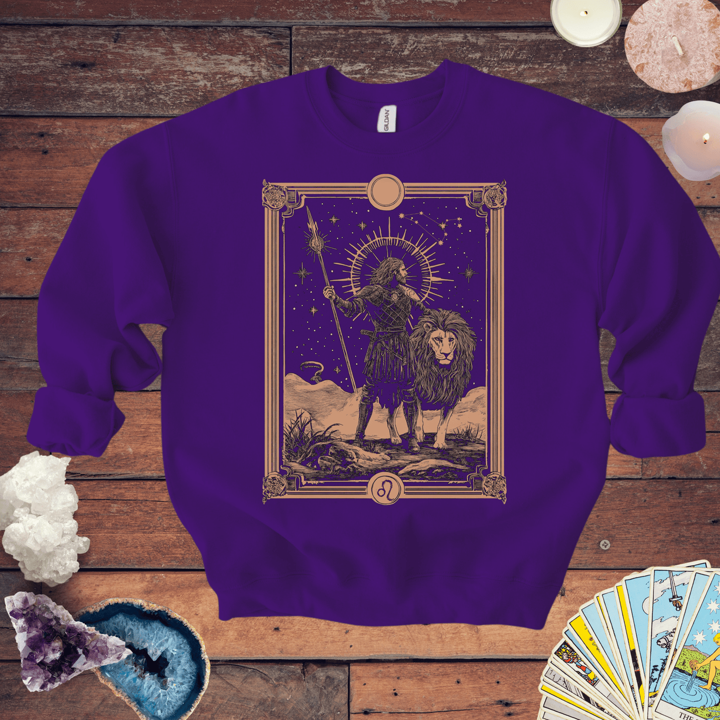 Sweatshirt S / Purple Leo Bravery Sweatshirt