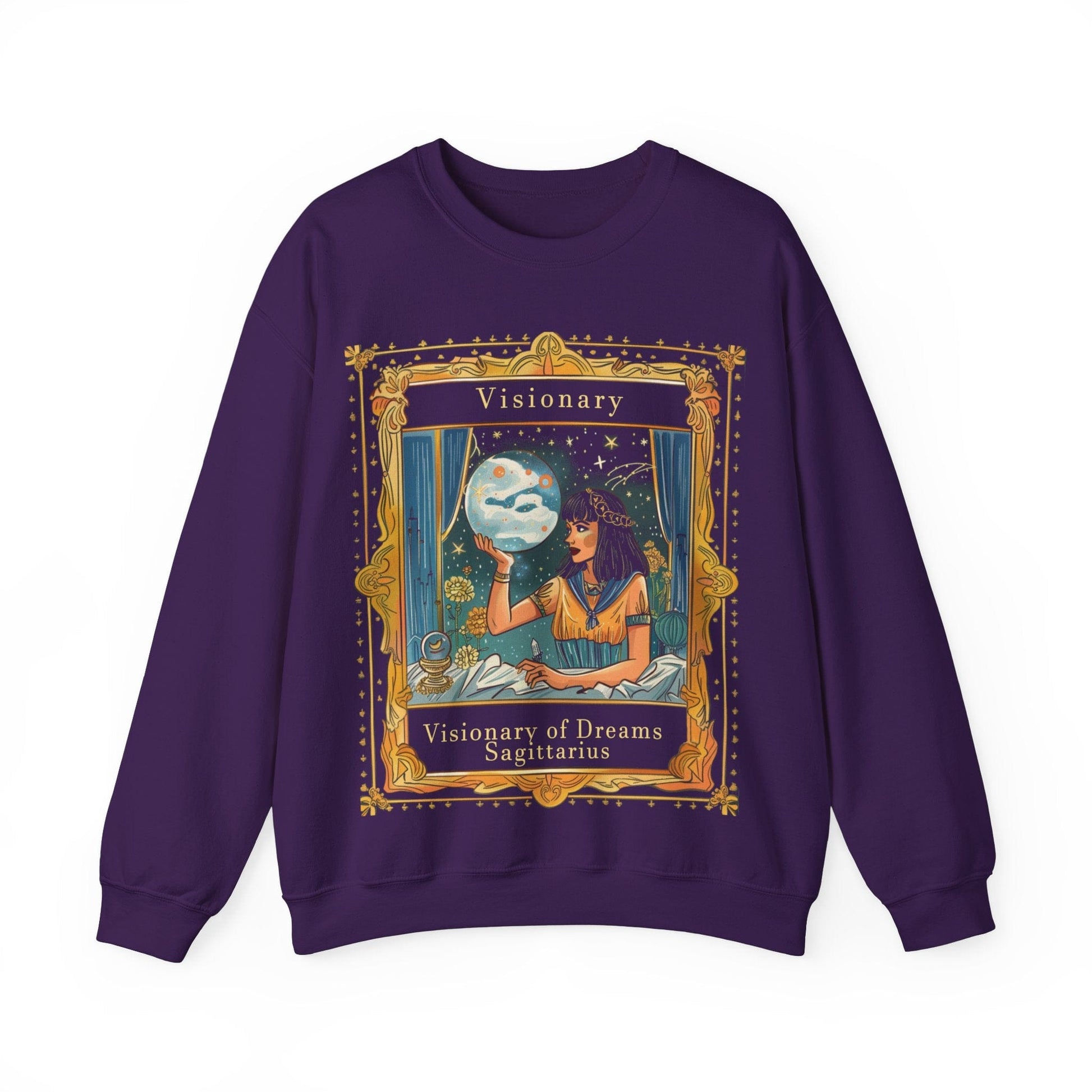 Sweatshirt S / Purple Visionary of Dreams Soft Sagittarius Sweater