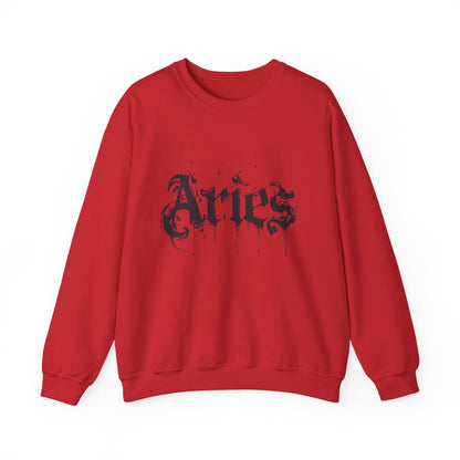 Sweatshirt S / Red Astro Splash Aries Soft Sweater: Embrace Your Fire