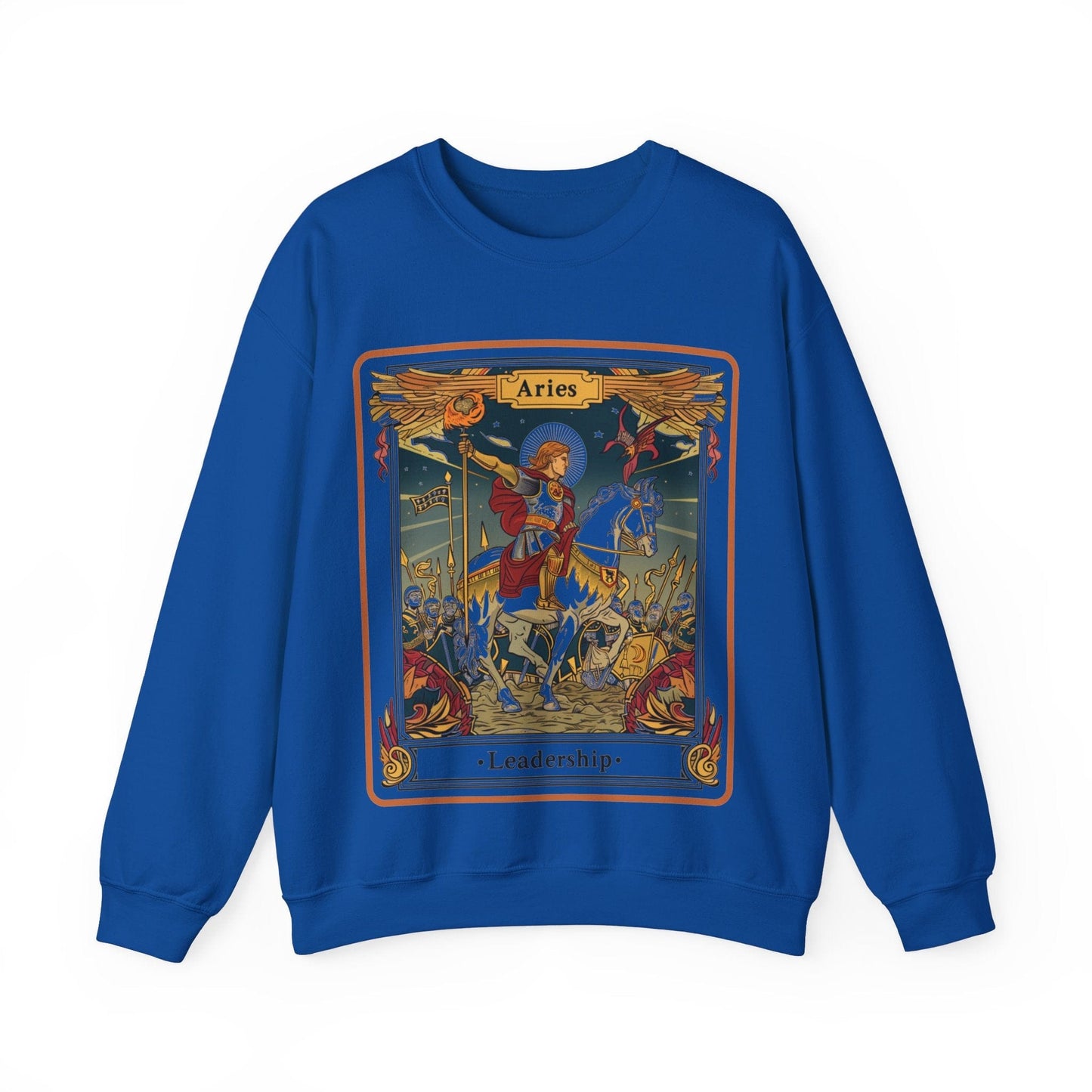 Sweatshirt S / Royal Aries Leadership Sweater: Wear Your Valor