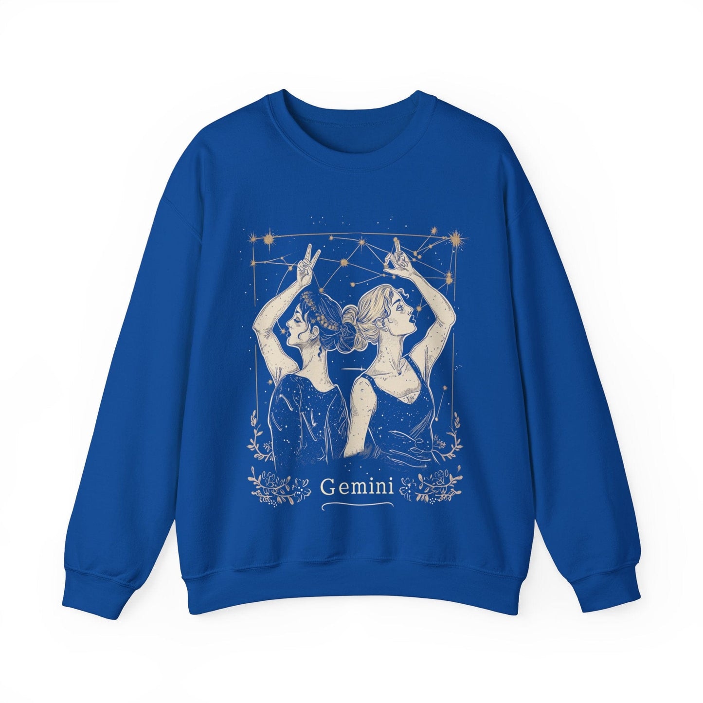 Sweatshirt S / Royal Gemini Air Whisper Soft Sweater: Dual Shine for the Twin Sign