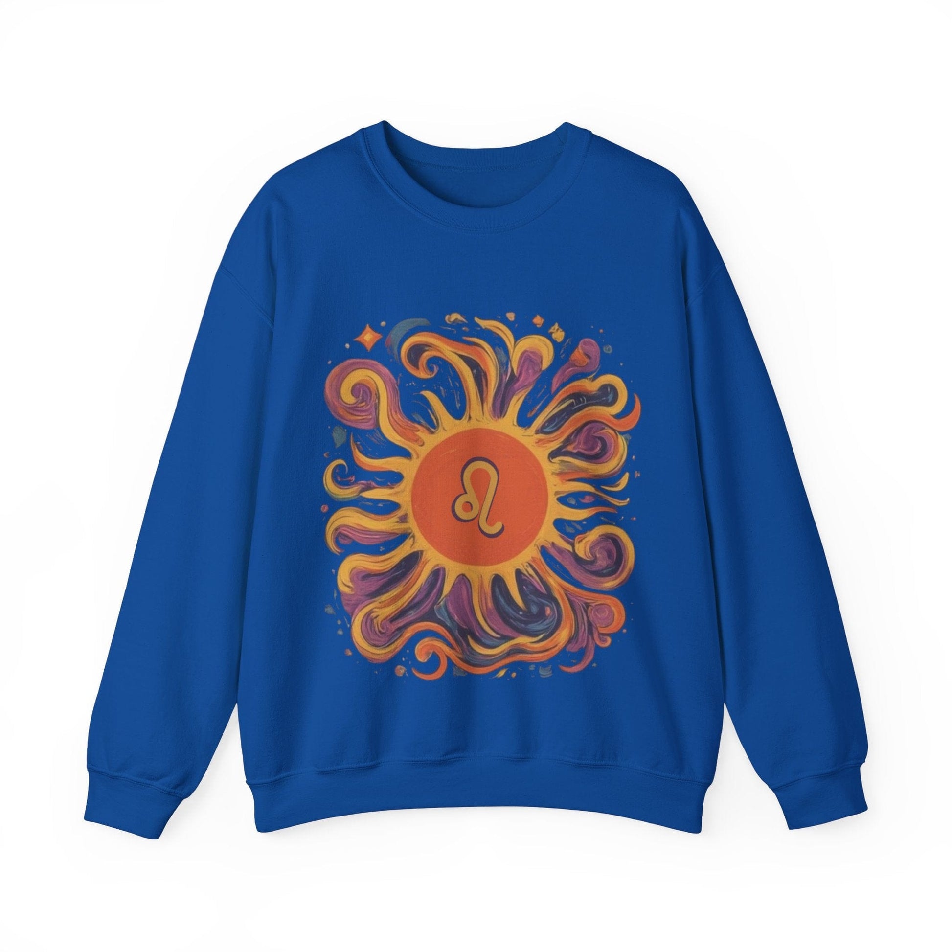 Sweatshirt S / Royal Leo Majestic Sun Soft Sweater: Royal Warmth for the Lion's Heart
