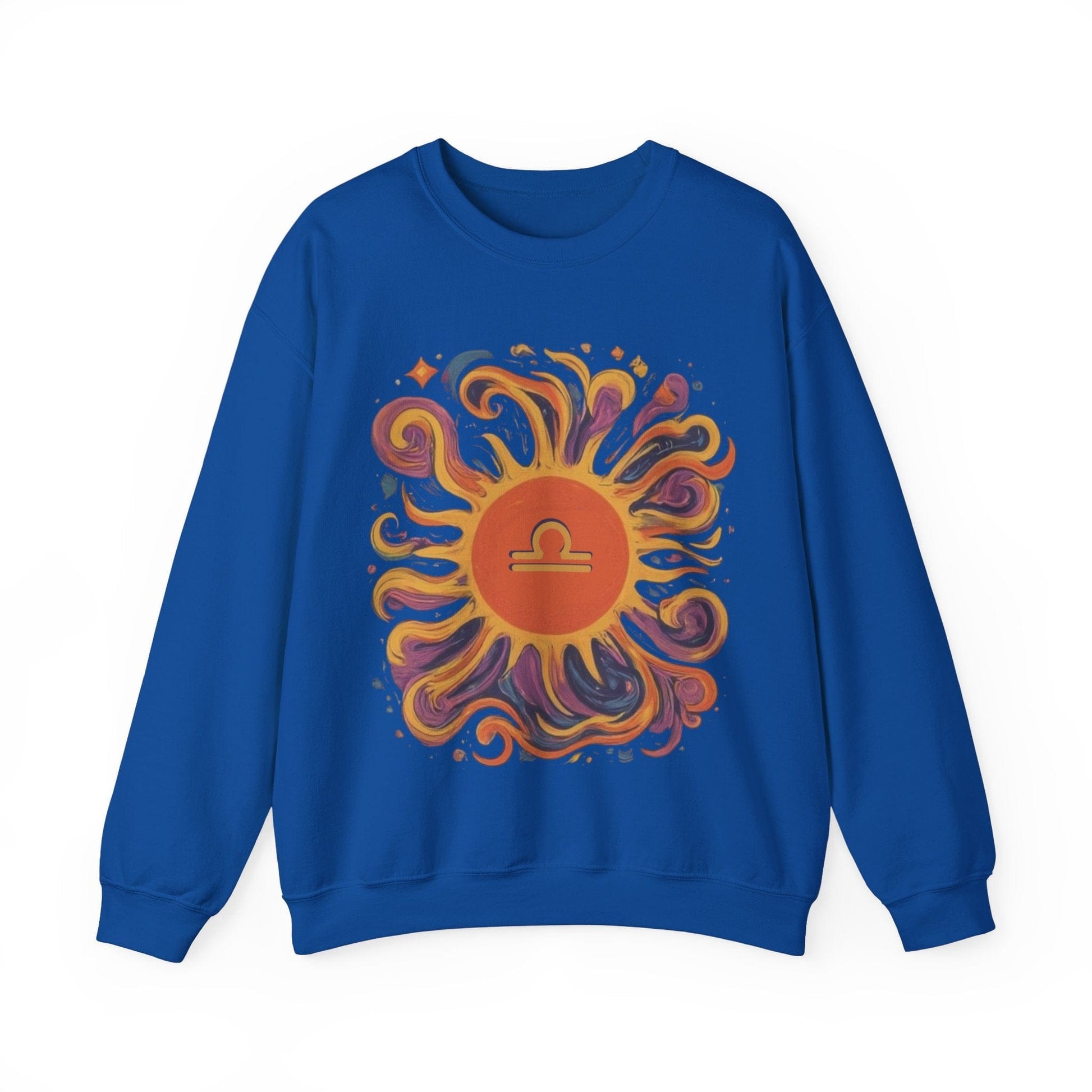 Sweatshirt S / Royal Libra Solar Balance Soft Sweater: Equilibrium in Style