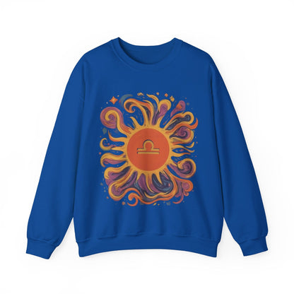 Sweatshirt S / Royal Libra Solar Balance Soft Sweater: Equilibrium in Style