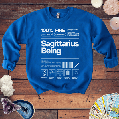 Sweatshirt S / Royal Sagittarius Being Zodiac-Inspired Sweater