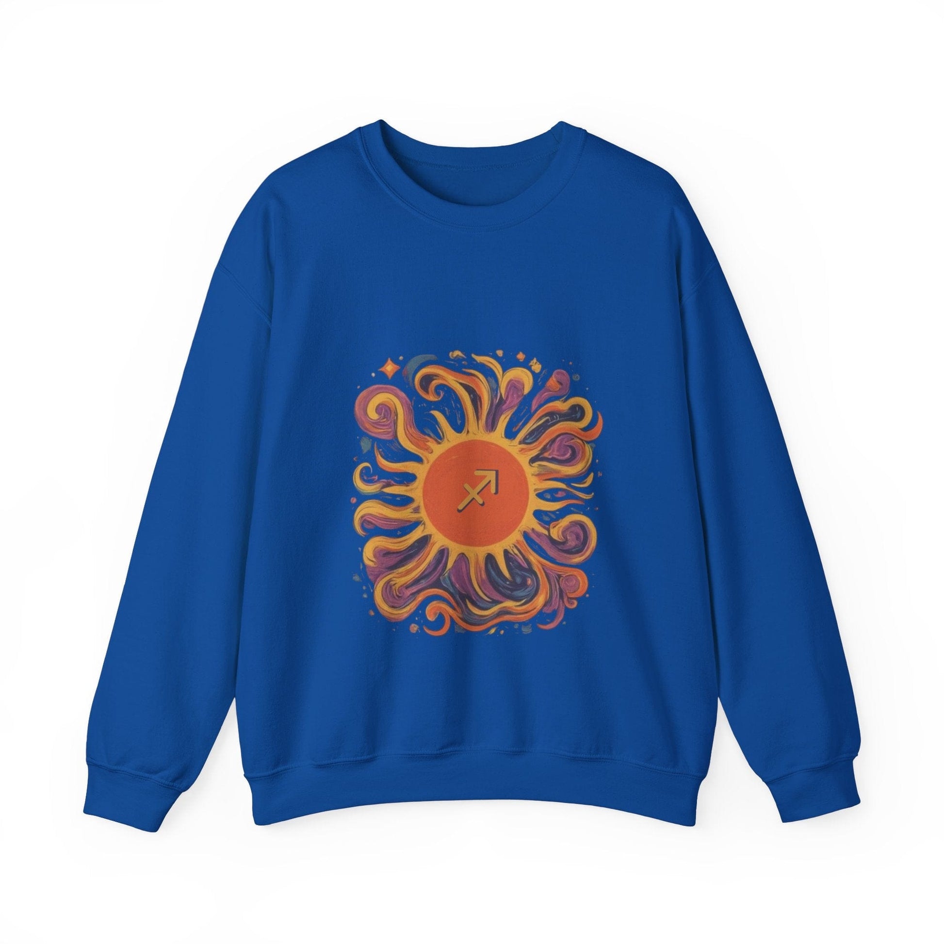 Sweatshirt S / Royal Sagittarius Solar Quest Soft Sweater: Adventure in Comfort