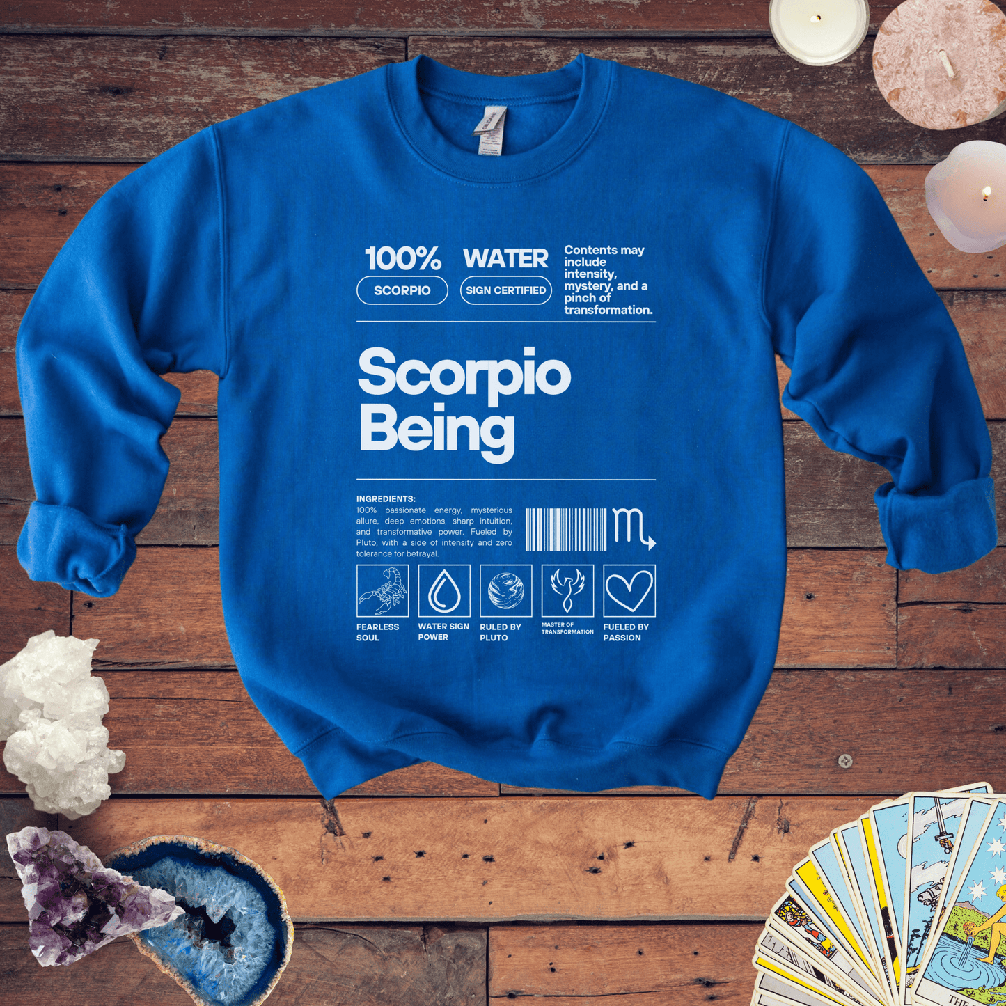 Sweatshirt S / Royal Scorpio Being - Zodiac-Inspired Sweatshirt