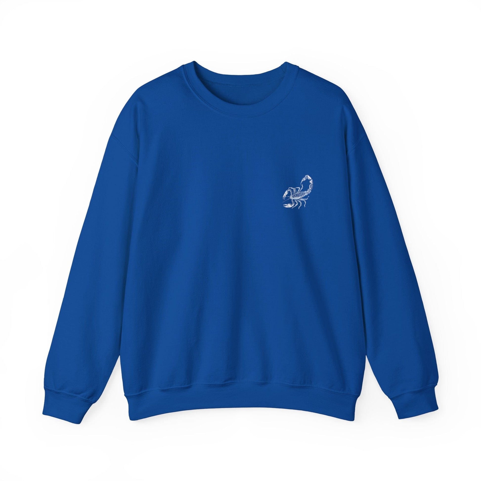 Sweatshirt S / Royal Scorpio Warrior Extra Soft Sweater: Bold Zodiac Symbolism for the Fearless