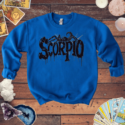 Sweatshirt S / Royal Sting of Mystery Scorpio Sweater: Embrace the Darkness