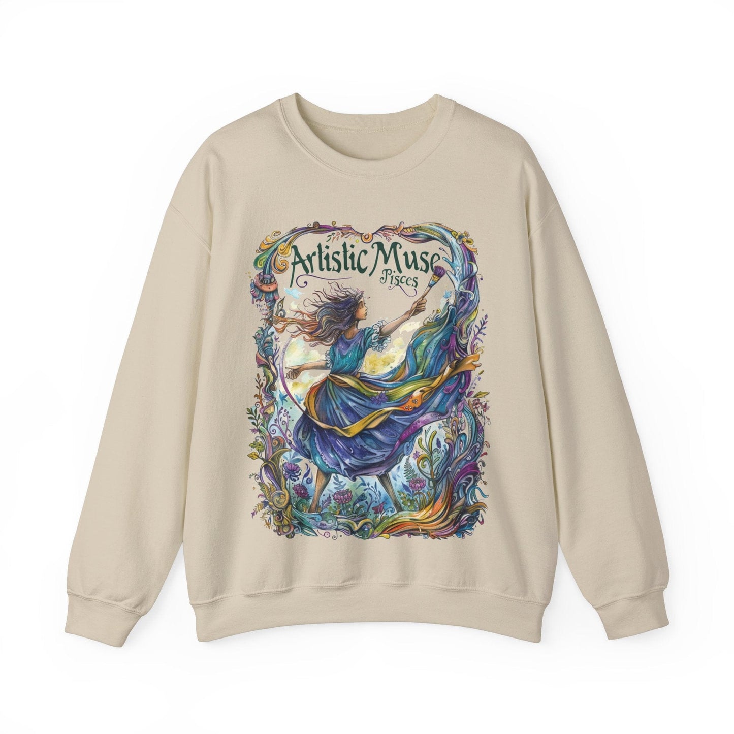 Sweatshirt S / Sand Artistic Muse Soft Pisces Sweater