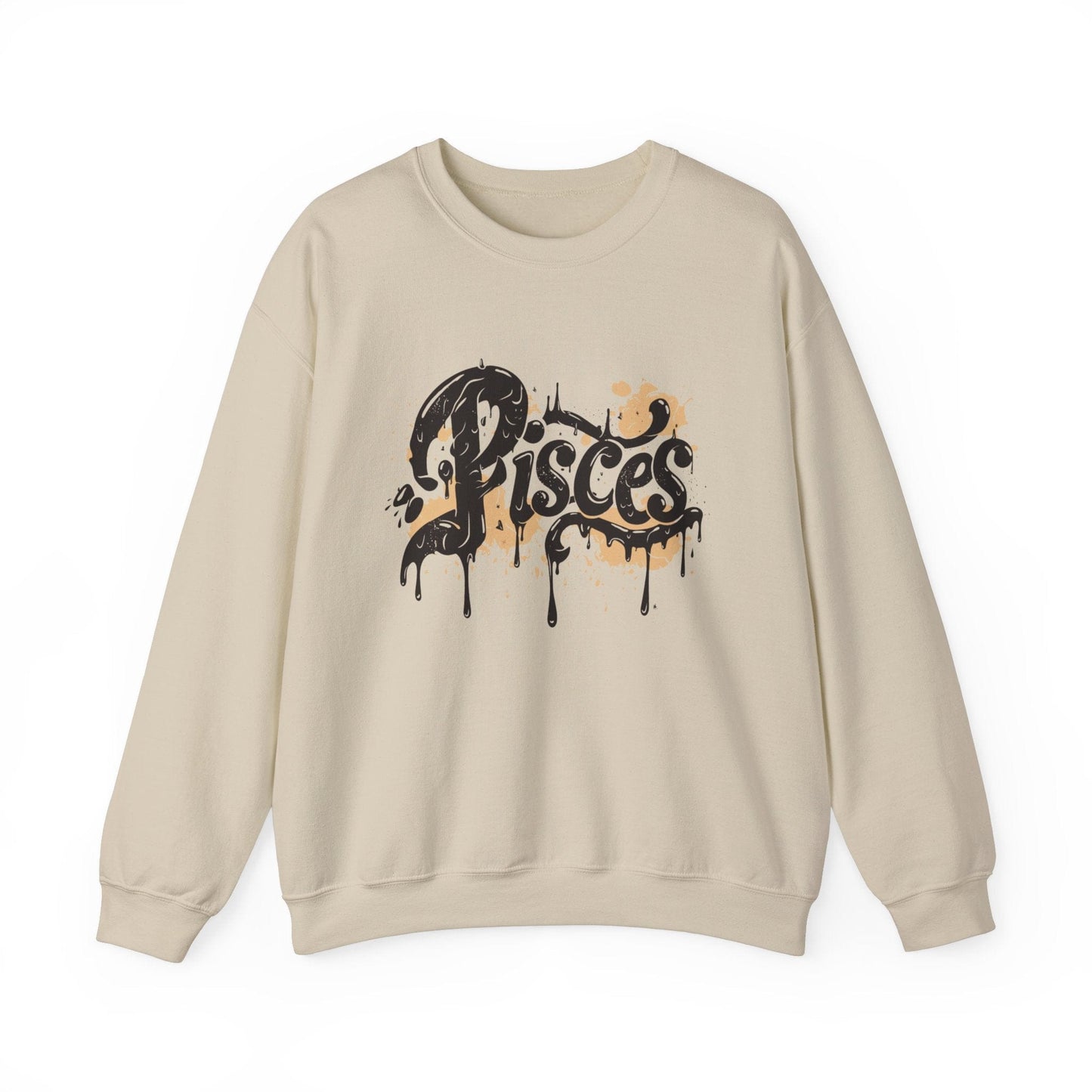 Sweatshirt S / Sand Celestial Drift Pisces Sweater: Drift Through the Cosmos